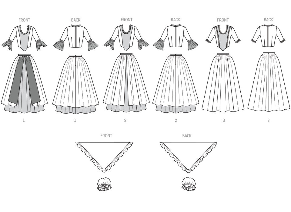 Simplicity Sewing Pattern 3226 Misses' Colonial Patriots Costumes from Jaycotts Sewing Supplies