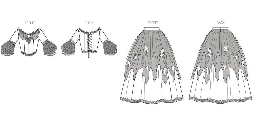 Simplicity Sewing Pattern 3228 Misses' Phantom Queen Fantasy Costume by Raine Emery from Jaycotts Sewing Supplies