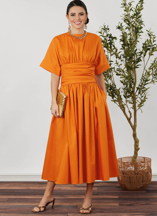 Simplicity Sewing Pattern 3229 Misses' and Women's Midi Dress in Two Lengths from Jaycotts Sewing Supplies