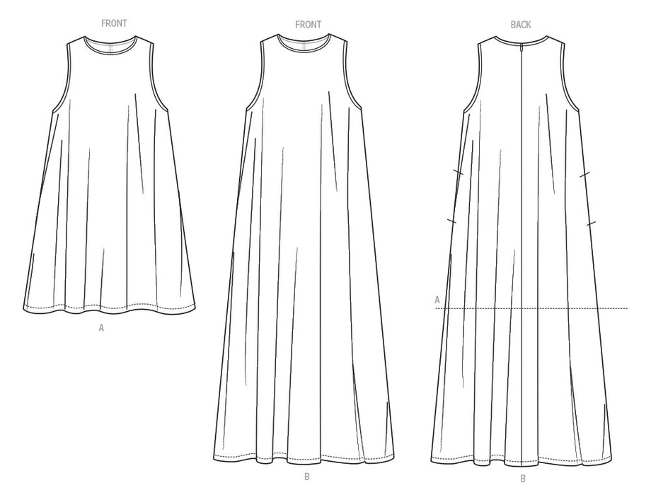 Simplicity Sewing Pattern 3230 Misses' Tent Dress in Two Lengths by Mimi G Style from Jaycotts Sewing Supplies