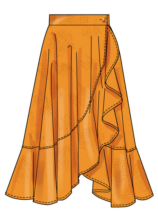 Simplicity Sewing Pattern 3235 Misses' Wrap Midi Skirt from Jaycotts Sewing Supplies