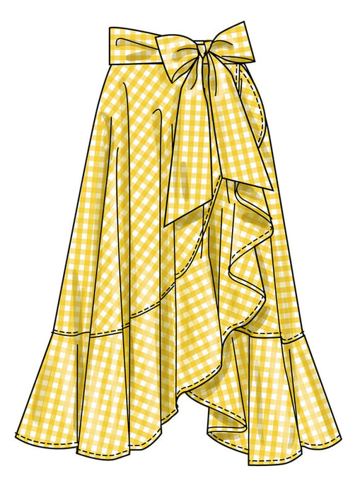 Simplicity Sewing Pattern 3235 Misses' Wrap Midi Skirt from Jaycotts Sewing Supplies