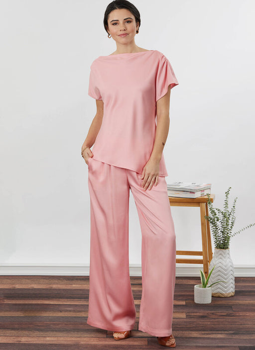 Simplicity Sewing Pattern 3239 Misses' and Women's Draped Asymmetrical Top and Pull-On Pants from Jaycotts Sewing Supplies