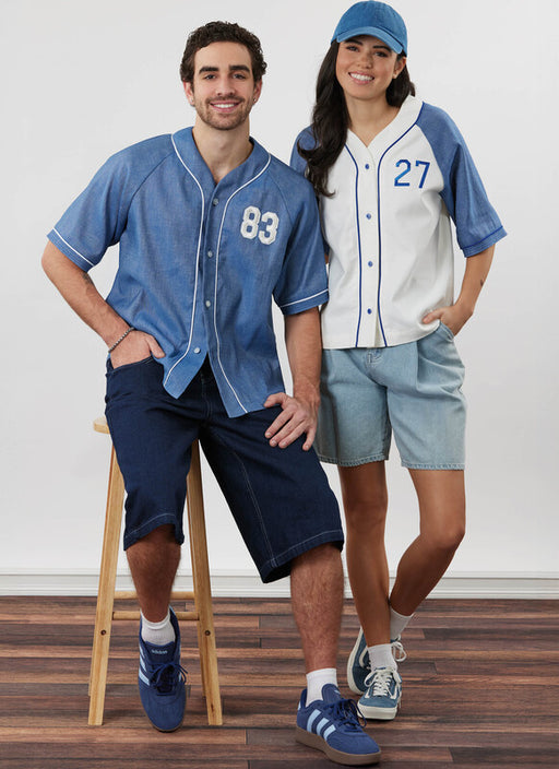Simplicity Sewing Pattern 3241 Unisex Baseball Top from Jaycotts Sewing Supplies
