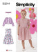 Simplicity Sewing Pattern 3244 Children's Dresses, Bolero and Headband in Three Sizes from Jaycotts Sewing Supplies