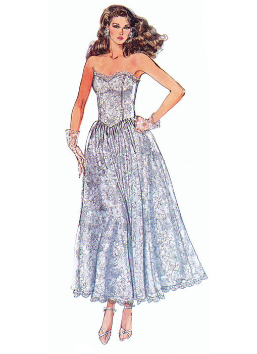 Simplicity Sewing Pattern 3246 Misses' and Miss Petite 1970's Dresses by Jessica McClintock from Jaycotts Sewing Supplies