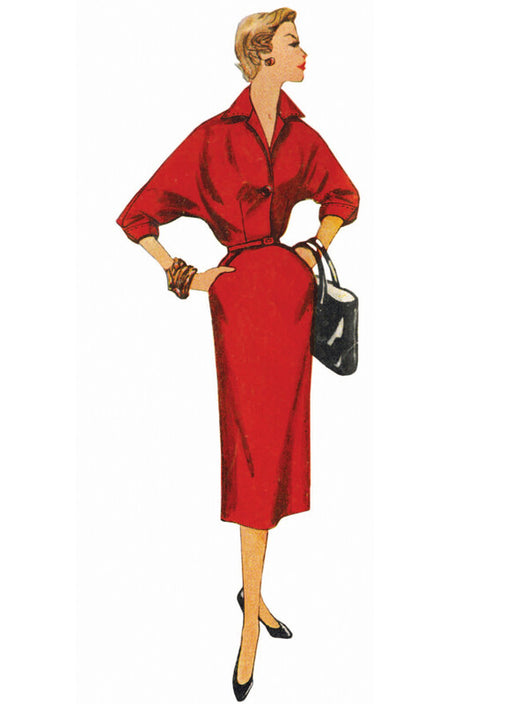 Simplicity Sewing Pattern 3251 Misses' 1950's  Dolman Sleeve Dress from Jaycotts Sewing Supplies
