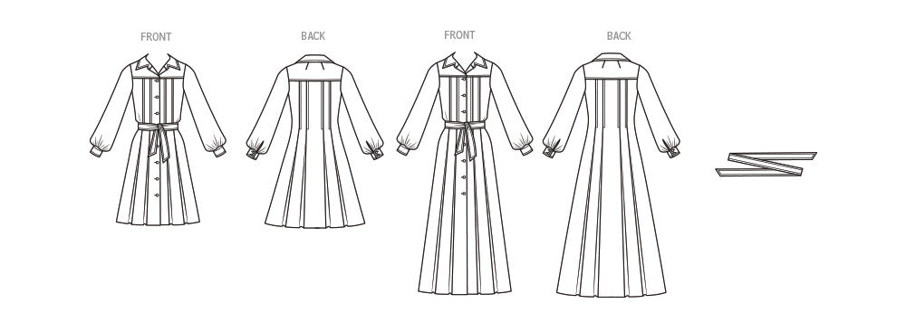 Simplicity Sewing Pattern 3254 1970's Shirtdress in Two Lengths from Jaycotts Sewing Supplies