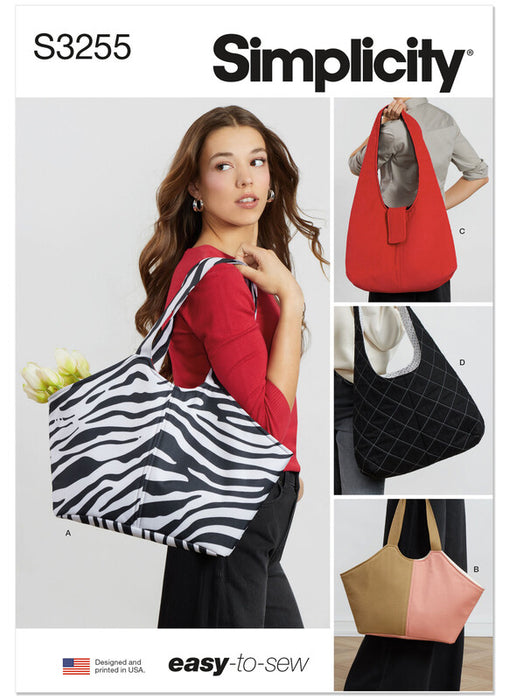 Simplicity Sewing Pattern 3255 Slouchy Oversized Totes from Jaycotts Sewing Supplies