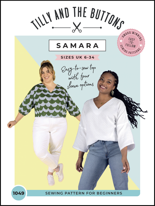Tilly and The Buttons Samara Top sewing pattern from Jaycotts Sewing Supplies
