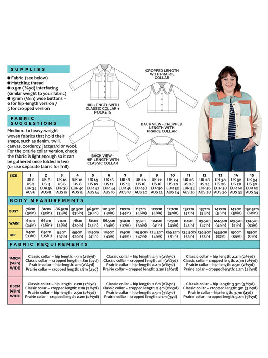Tilly and The Buttons Sonny Jacket Pattern from Jaycotts Sewing Supplies