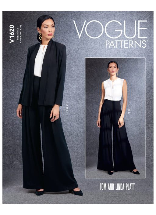 Vogue Pattern 1620 Misses' Jacket, Top and Pants from Jaycotts Sewing Supplies