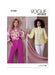 Vogue Sewing Pattern V1939 Misses' Top from Jaycotts Sewing Supplies