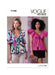 Vogue Sewing Pattern V1940 Misses' Tops from Jaycotts Sewing Supplies