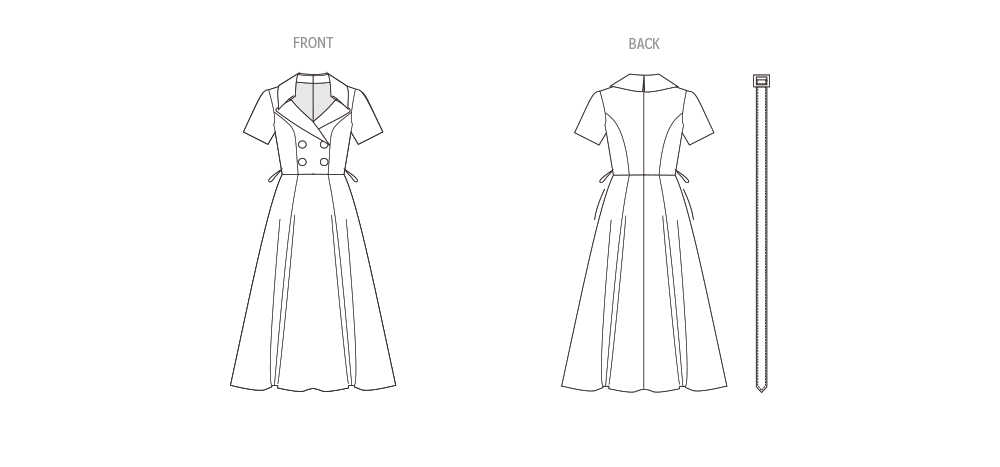 Vogue sewing pattern 1950 Misses' Dress by Badgley Mischka from Jaycotts Sewing Supplies