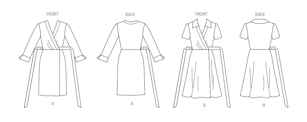 Vogue sewing pattern 1952 Misses' Wrap Dresses from Jaycotts Sewing Supplies