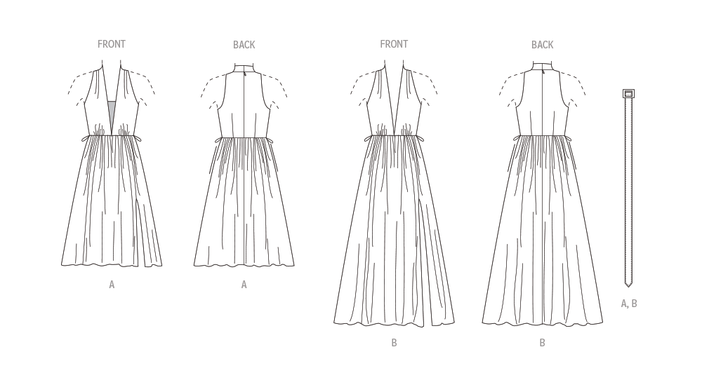 Vogue sewing pattern 1953 Misses' Dress In Two Lengths from Jaycotts Sewing Supplies