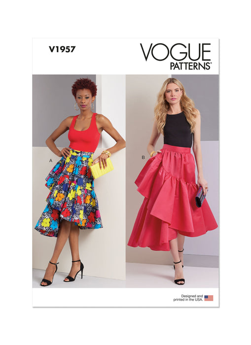 Vogue sewing pattern 1957 Misses' Skirts from Jaycotts Sewing Supplies