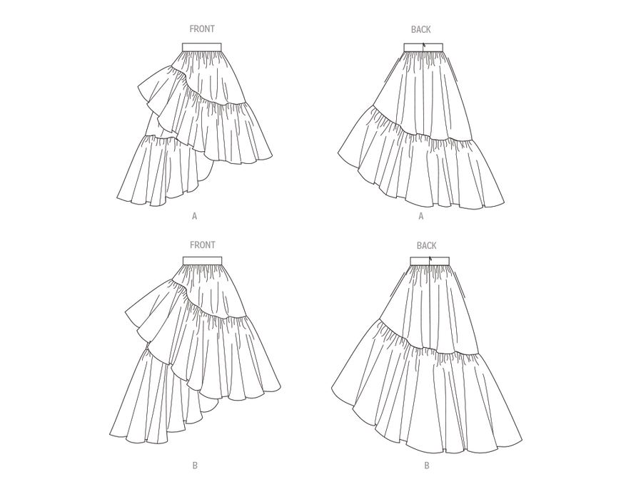 Vogue sewing pattern 1957 Misses' Skirts from Jaycotts Sewing Supplies