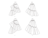 Vogue sewing pattern 1957 Misses' Skirts from Jaycotts Sewing Supplies