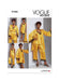 Vogue sewing pattern 1962 Robe, Camisole, Slip Dress and Pants from Jaycotts Sewing Supplies