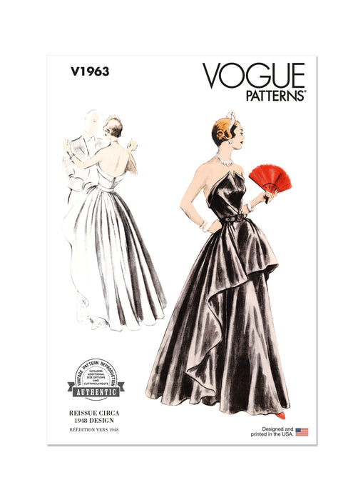 Vogue Sewing Pattern 1963 Misses’ Evening Dress from Jaycotts Sewing Supplies