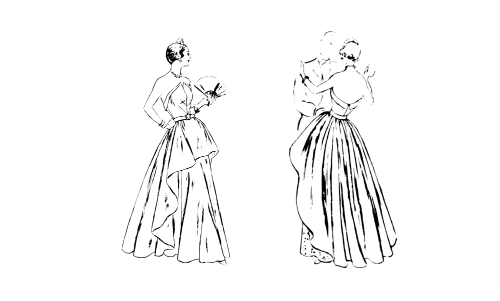 Vogue Sewing Pattern 1963 Misses’ Evening Dress from Jaycotts Sewing Supplies