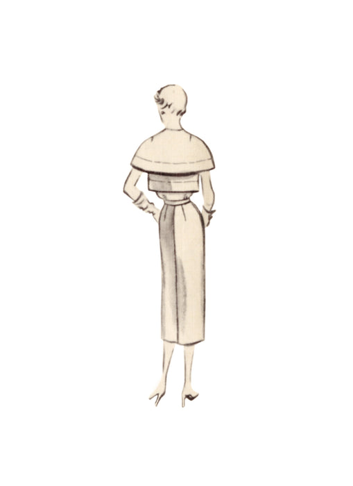 Vogue Sewing Pattern 1964 Misses' Dress and Capelet from Jaycotts Sewing Supplies