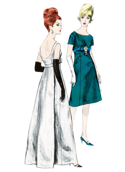 Vogue Sewing Pattern 1965 Misses' One Piece Evening Dress from Jaycotts Sewing Supplies