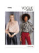 Vogue Sewing Pattern 1973 Misses' Blouse from Jaycotts Sewing Supplies
