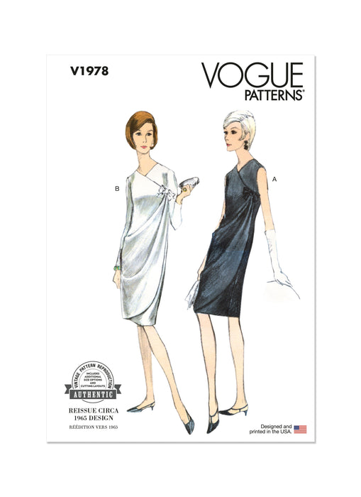 Vogue Sewing Pattern 1978 Misses' Dresses from Jaycotts Sewing Supplies