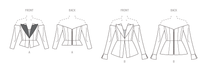 Vogue Sewing Pattern 1984 Misses' Tops from Jaycotts Sewing Supplies