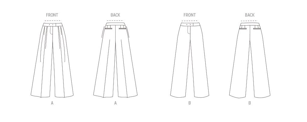 Vogue Sewing Pattern 1988 Misses' Trousers from Jaycotts Sewing Supplies