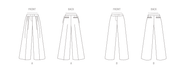 Vogue Sewing Pattern 1988 Misses' Trousers from Jaycotts Sewing Supplies