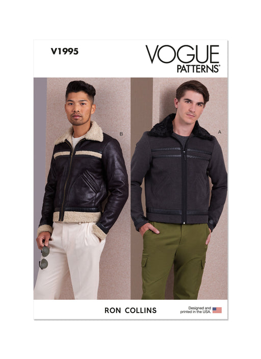 Vogue Sewing Pattern 1995 Men's Jackets from Jaycotts Sewing Supplies