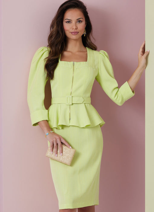Vogue Sewing Pattern 2006 Misses' Peplum Top Dress from Jaycotts Sewing Supplies