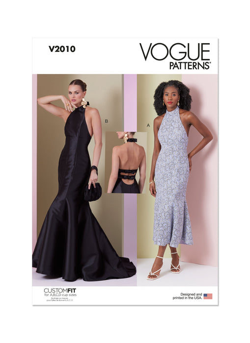 Vogue Sewing Pattern 2010 Evening Dress in Two Lengths from Jaycotts Sewing Supplies