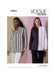 Vogue Sewing Pattern 2012 Misses' Shirt from Jaycotts Sewing Supplies