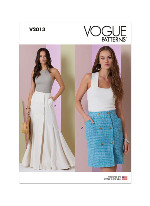 Vogue Sewing Pattern 2013 Misses' Skirt in Two Lengths from Jaycotts Sewing Supplies