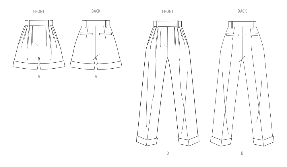 Vogue Sewing Pattern 2014 Misses' Shorts and Pants from Jaycotts Sewing Supplies