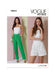 Vogue Sewing Pattern 2014 Misses' Shorts and Pants from Jaycotts Sewing Supplies