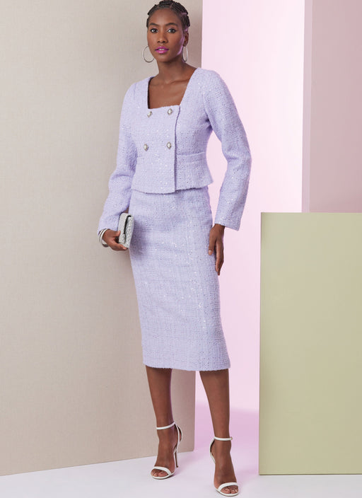 Vogue Sewing Pattern 2017 Skirt Suit / Trouser Suit Pattern from Jaycotts Sewing Supplies