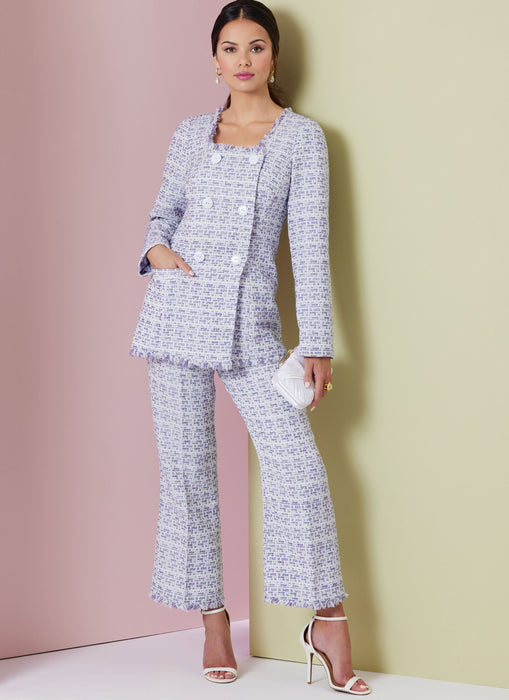 Vogue Sewing Pattern 2017 Skirt Suit / Trouser Suit Pattern from Jaycotts Sewing Supplies