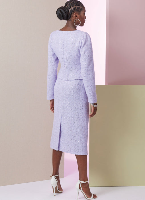 Vogue Sewing Pattern 2017 Skirt Suit / Trouser Suit Pattern from Jaycotts Sewing Supplies