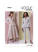 Vogue Sewing Pattern 2018 Skirt and Trouser Suits from Jaycotts Sewing Supplies