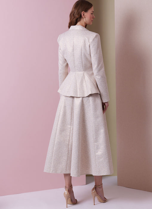 Vogue Sewing Pattern 2018 Skirt and Trouser Suits from Jaycotts Sewing Supplies