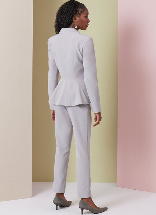 Vogue Sewing Pattern 2018 Skirt and Trouser Suits from Jaycotts Sewing Supplies