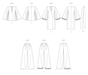 Vogue Sewing Pattern 2020 Misses' Lounge Top, Robe and Pants from Jaycotts Sewing Supplies