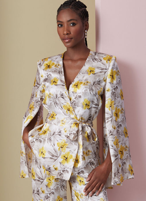 Vogue Sewing Pattern 2020 Misses' Lounge Top, Robe and Pants from Jaycotts Sewing Supplies