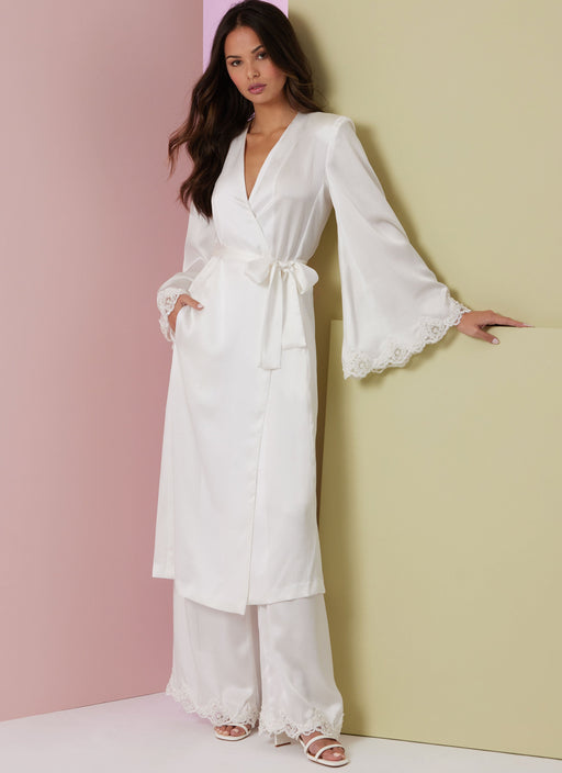 Vogue Sewing Pattern 2020 Misses' Lounge Top, Robe and Pants from Jaycotts Sewing Supplies